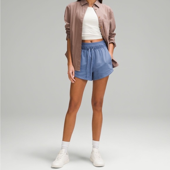 LULULEMON Inner Glow High-Rise Short 3"  In Oasis Blue. Sold out online! - Picture 10 of 10